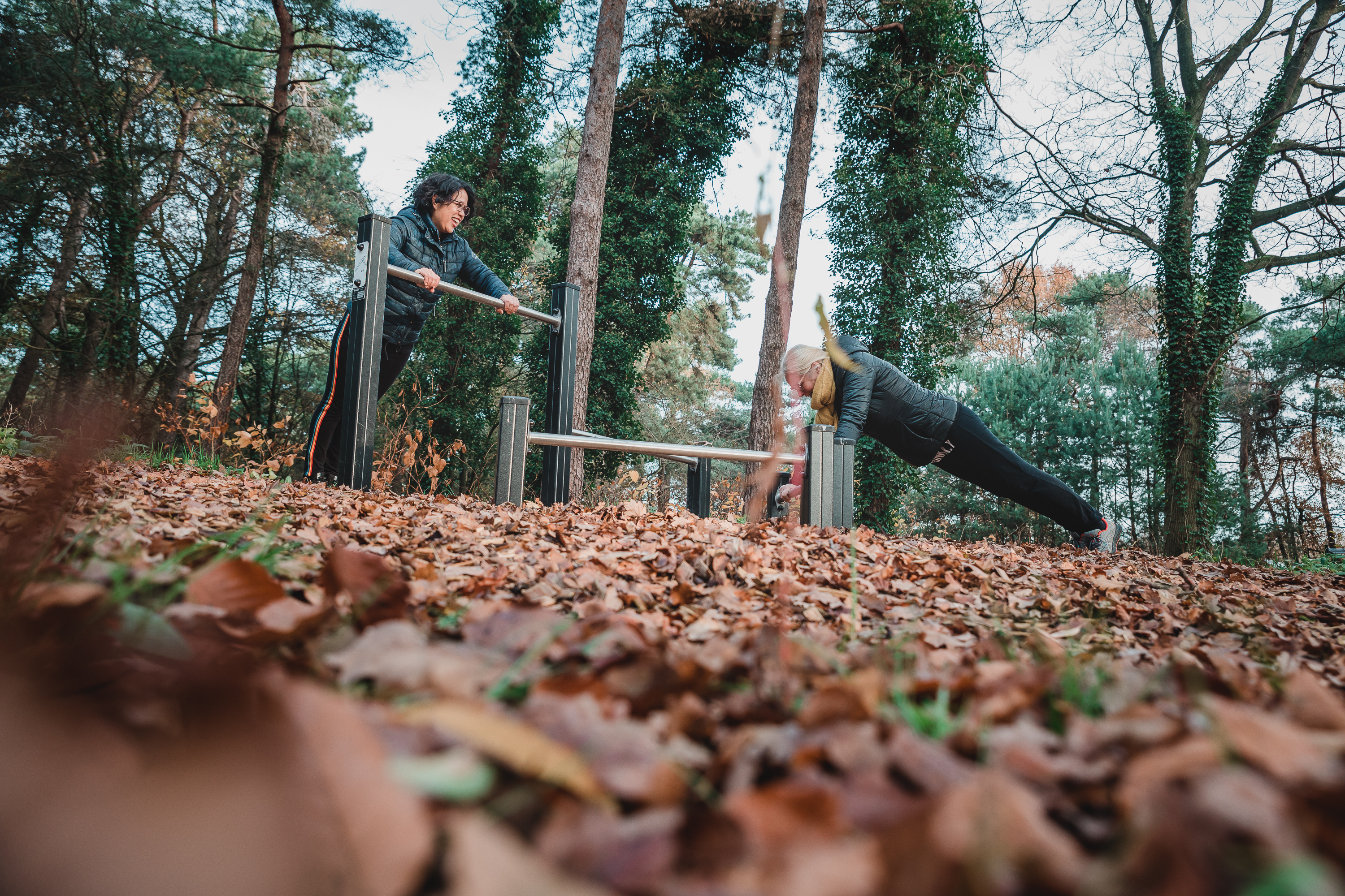 Sportieve activiteiten op trimbaan Landgoed Zonneoord