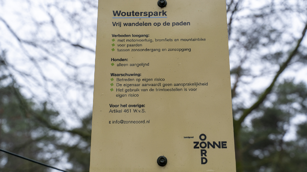 Wandelen naar het wouterspark op landgoed zonneoord